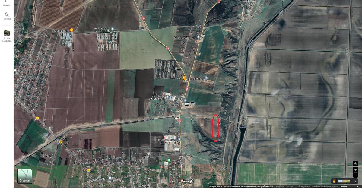 Teren Construcții extravilan de 500 mp, în Vânători