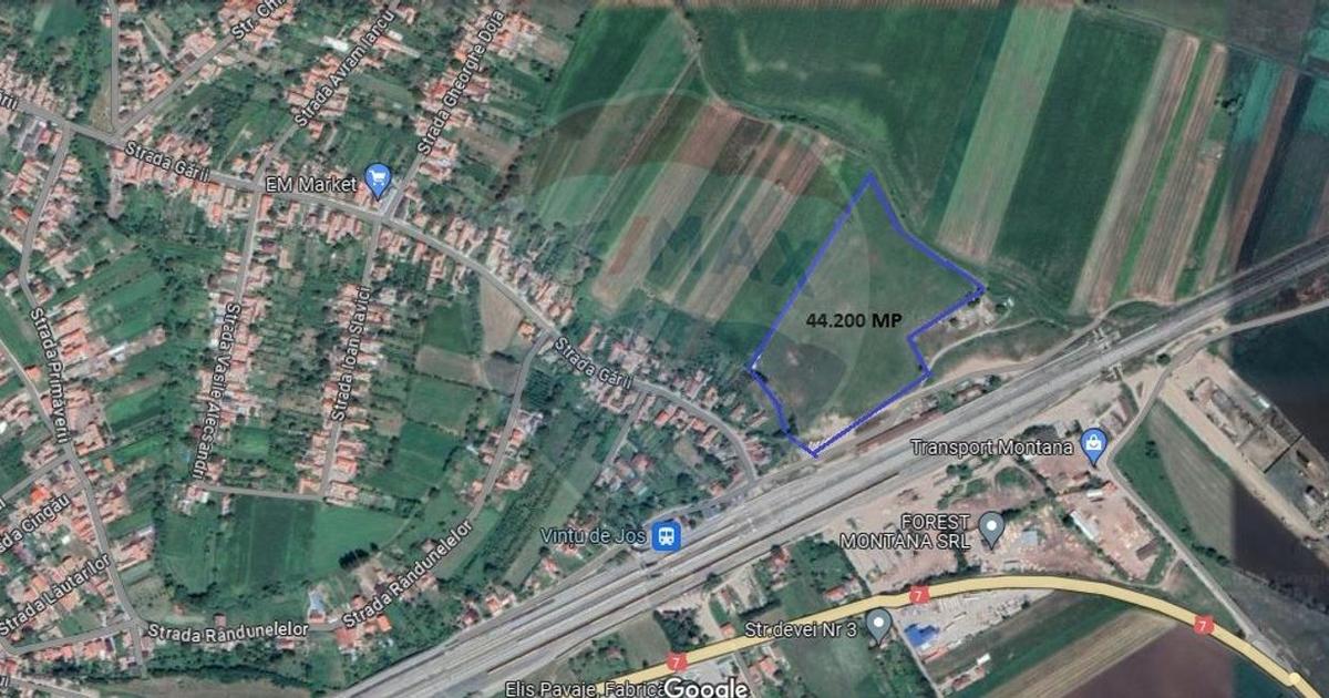 Teren Construcții intravilan de 44200 mp, în Vințu de Jos