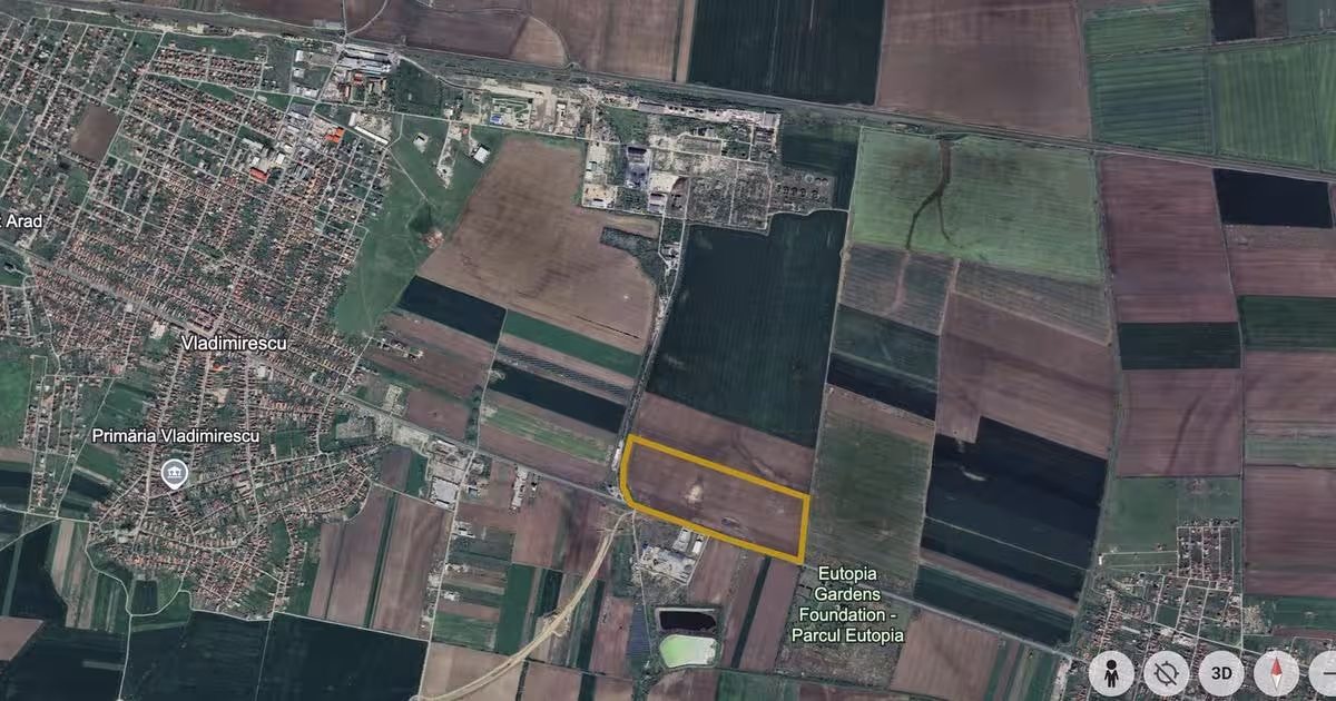 Teren Construcții intravilan de 262850 mp, în Vladimirescu