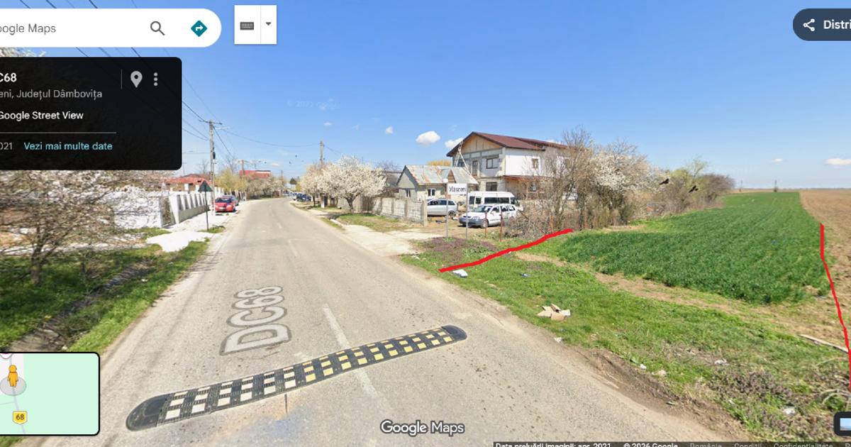 Teren Construcții intravilan de 895 mp, în Vlăsceni