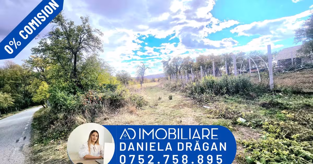 Teren intravilan de 2905 mp, în Bălănești