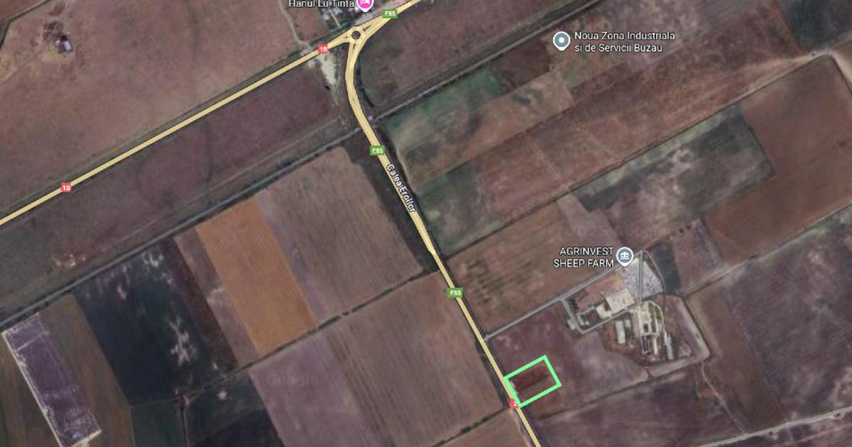 Teren extravilan de 7600 mp, în zona 1 Decembrie, Buzău