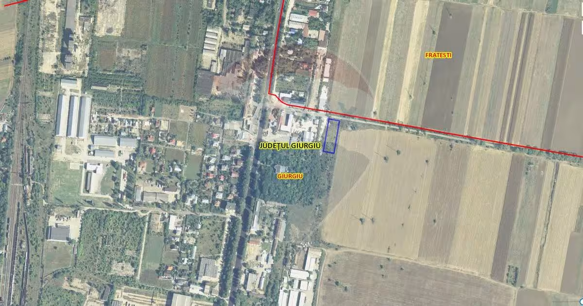 Teren intravilan de 3325 mp, în zona Nord, Giurgiu