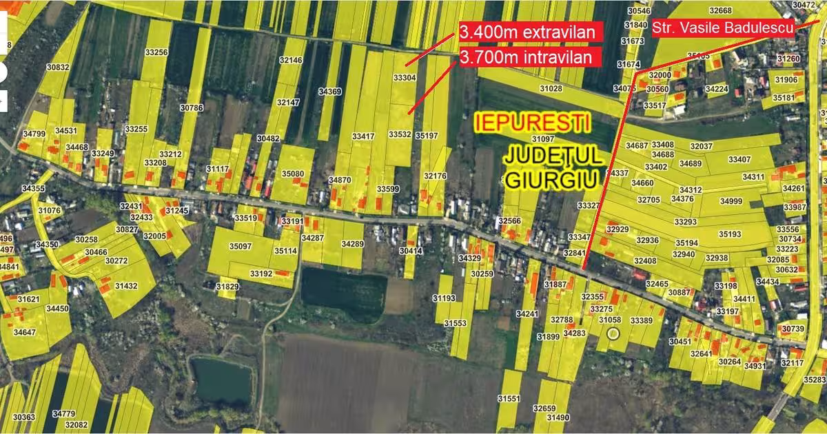 Teren intravilan de 7100 mp, în Gorneni