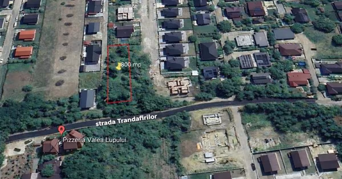 Teren intravilan de 817 mp, în zona Popas Păcurari, Iași