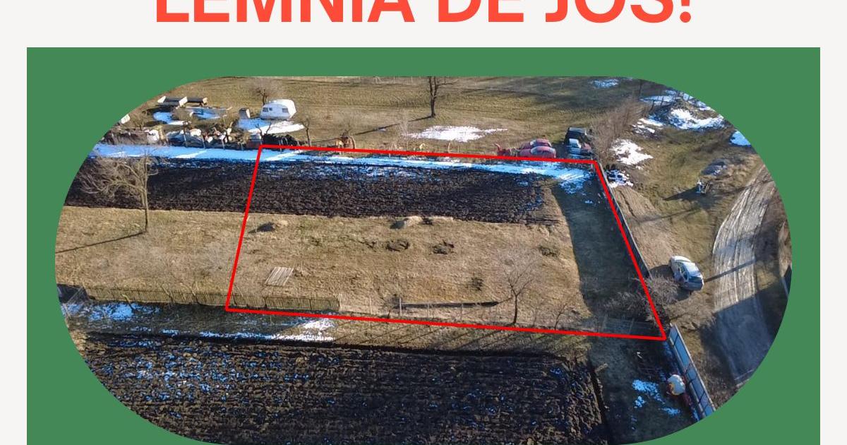 Teren intravilan de 1000 mp, în Lemnia