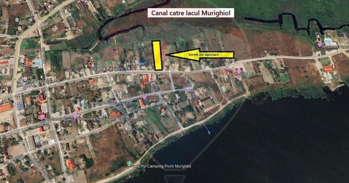 Teren intravilan de 1746 mp, în Murighiol
