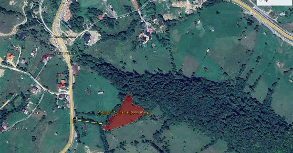 Teren intravilan de 3333 mp, în Rucăr