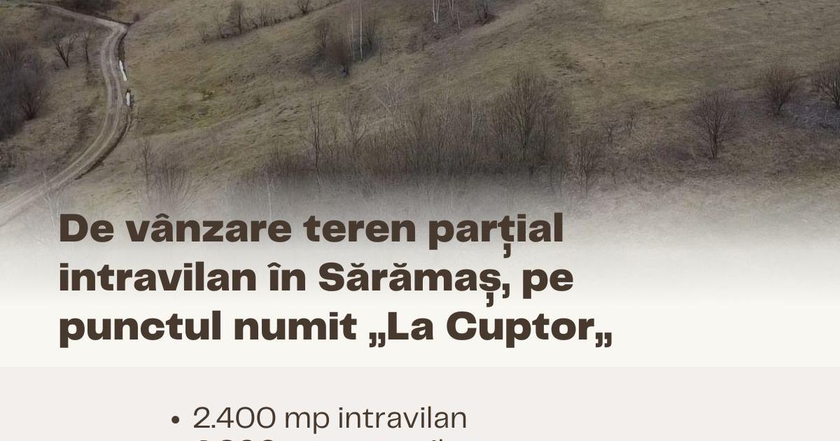 Teren intravilan de 4200 mp, în Sărămaș