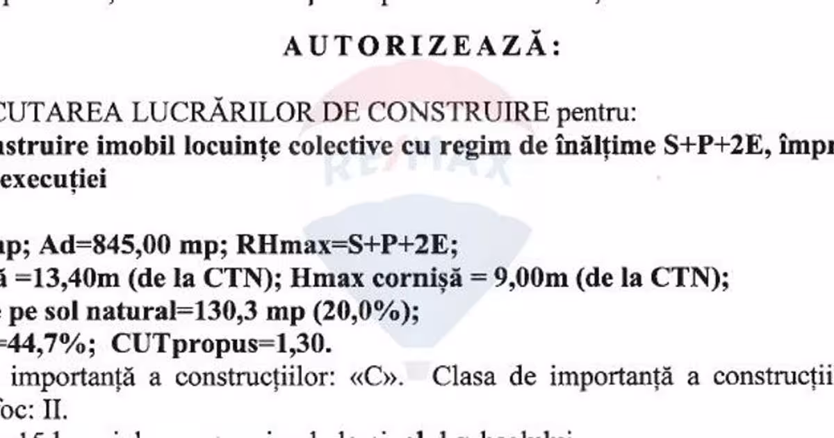 Teren intravilan de 651 mp, în zona Bucureștii Noi, Sector 1