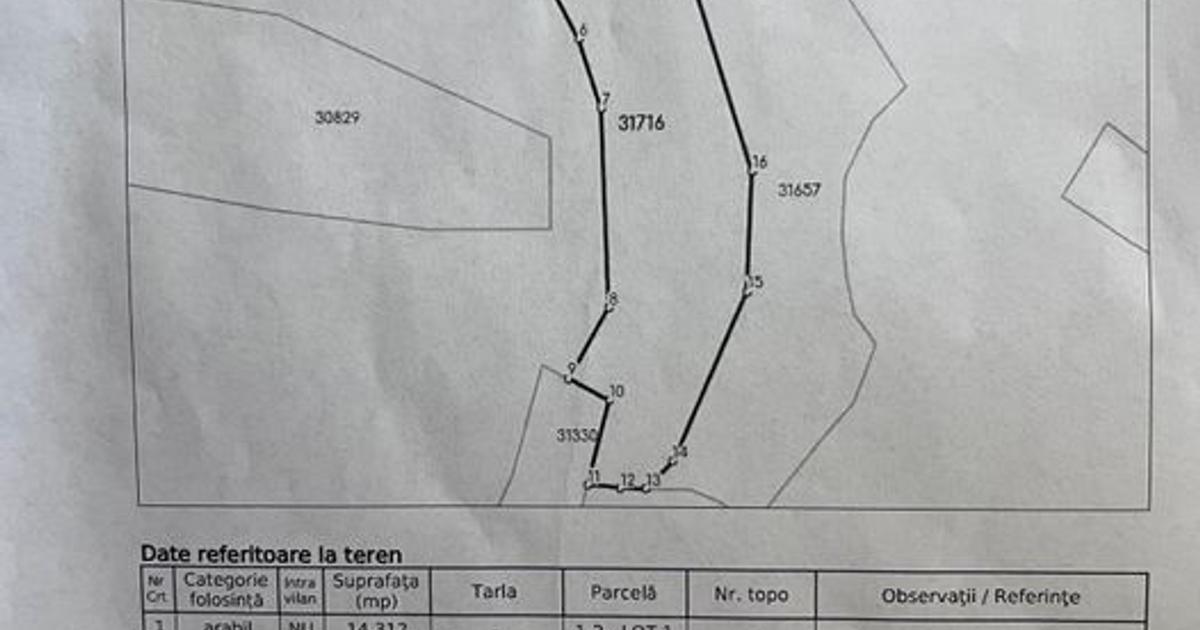 Teren extravilan de 47000 mp, în Sichevița
