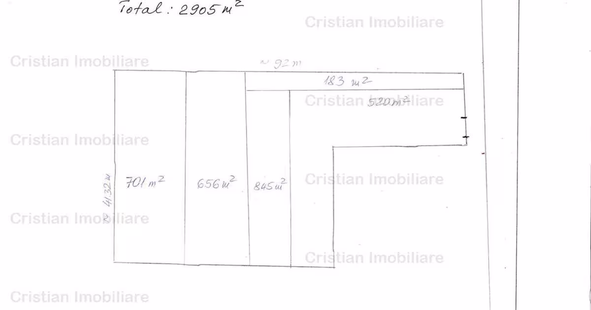 Teren intravilan de 2905 mp, în Silistraru