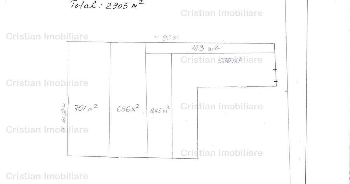 Teren intravilan de 2905 mp, în Silistraru