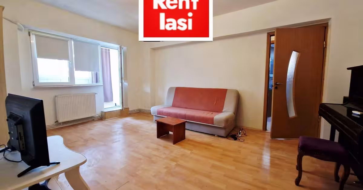 Apartament semidecomandat cu 3 camere în zona Piața Unirii, Iași