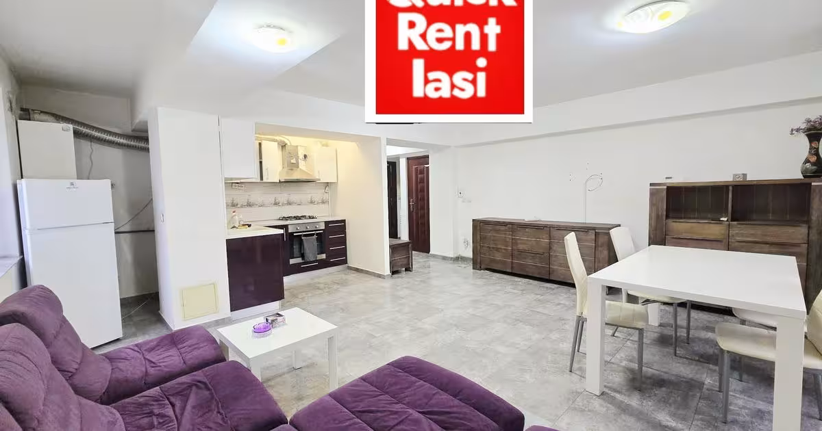 Apartament semidecomandat cu 2 camere în zona Podul de Piatră, Iași
