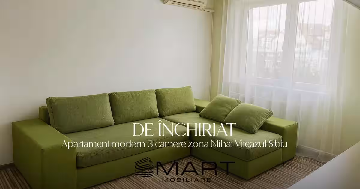Apartament semidecomandat cu 3 camere în zona Mihai Viteazul, Sibiu