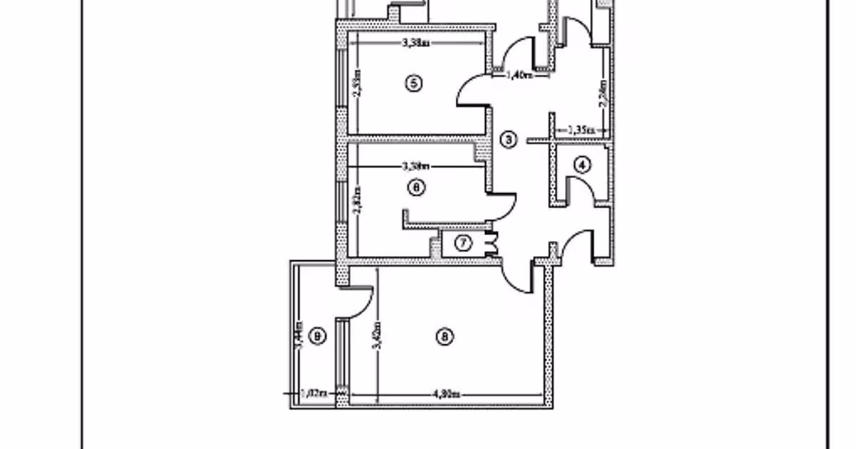 Apartament decomandat cu 3 camere în zona Central, Bârlad