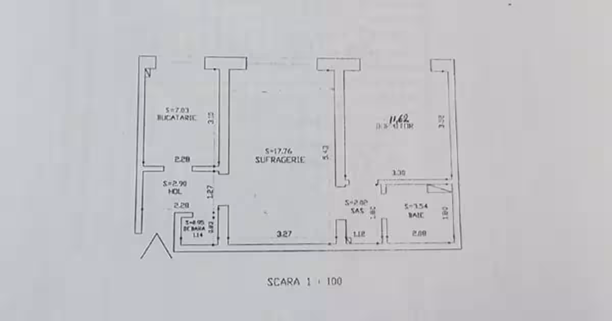 Podul de Piatra, apartament liber 2 camere, parter cu balcon