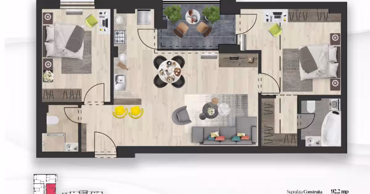 Apartament decomandat cu 3 camere în zona Ultracentral, Ploiești preț necomunicat