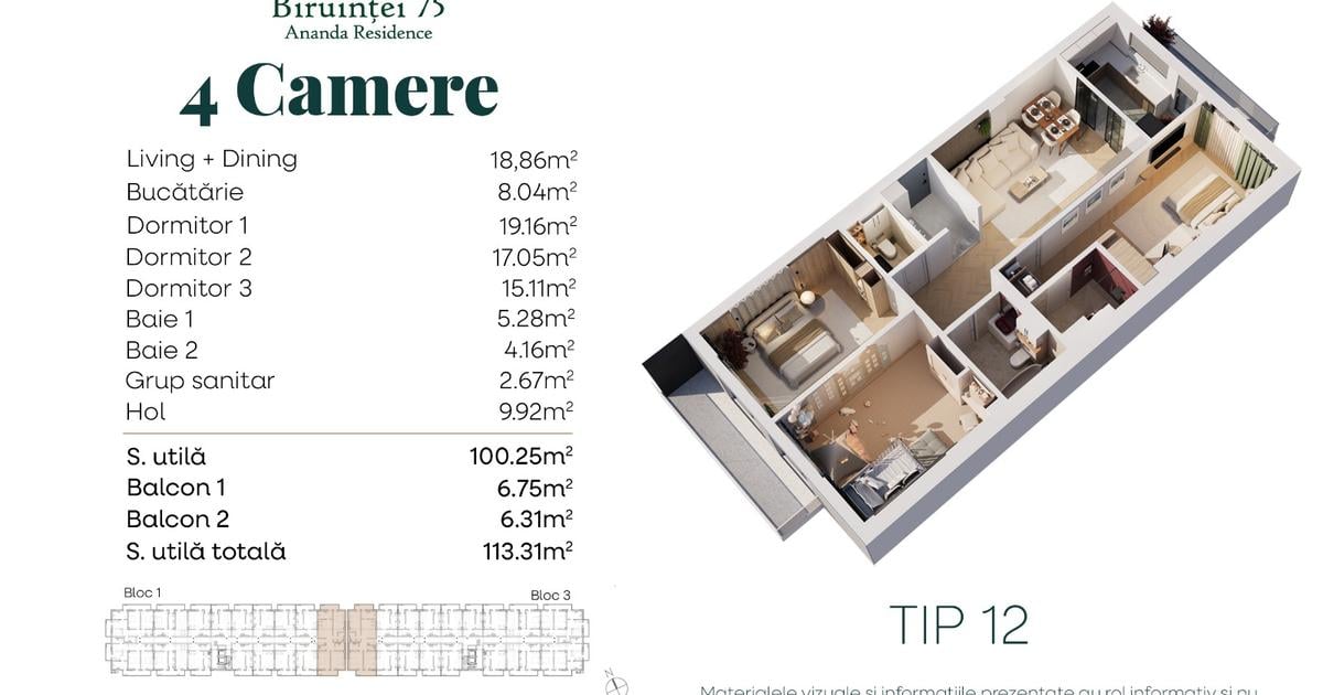 Apartamente Noi  Biruinței 75 Residence | Totul la tine in bloc