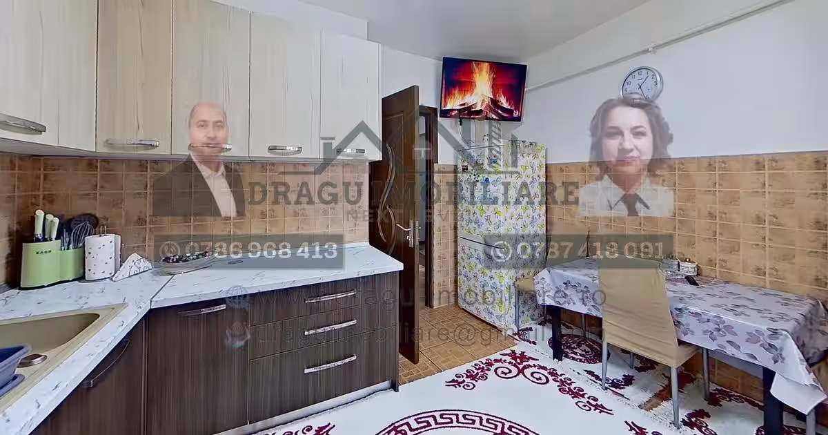 Apartament decomandat cu 3 camere în zona Est, Tecuci