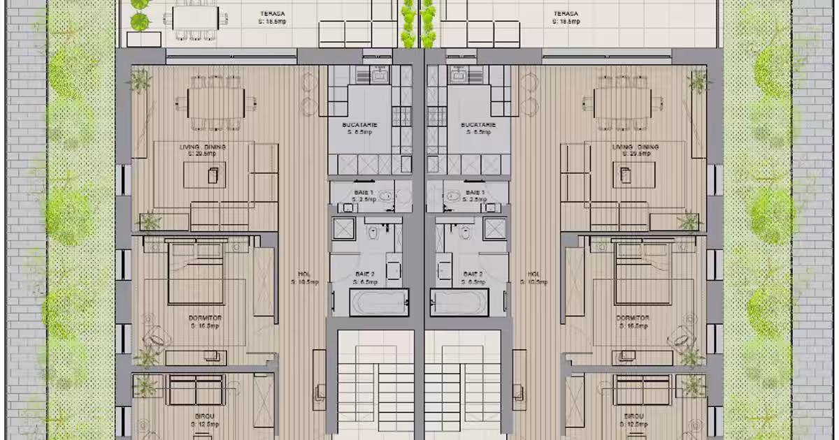 Apartament Showroom Serapark – complet amenajat, disponibil imediat
