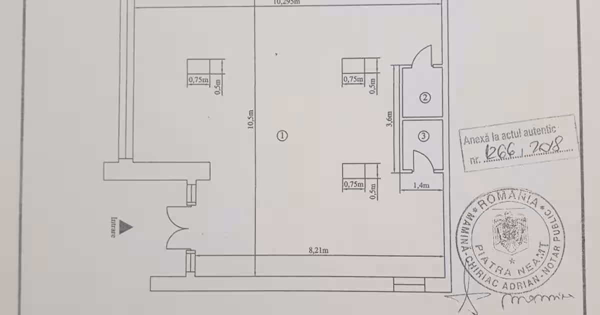Birou 100 mp în zona Central, Piatra-Neamț
