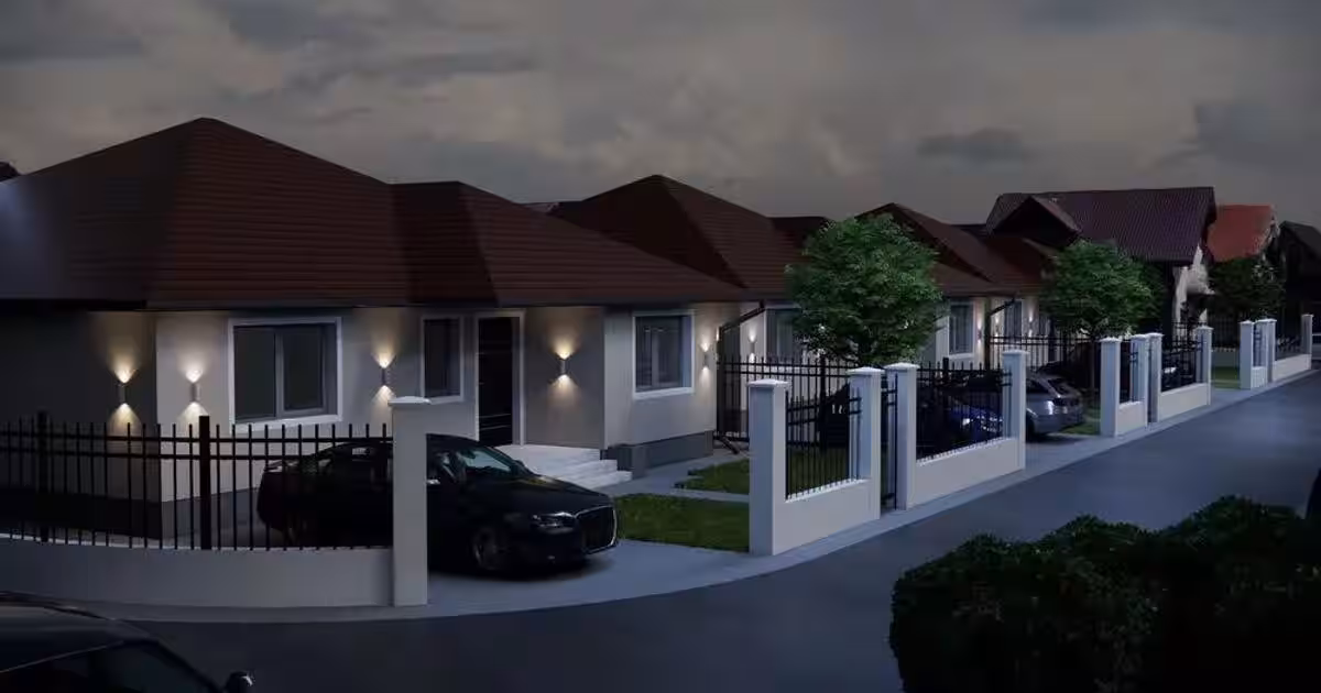 Casa 4 cam.2 băi,1 pivniță 1 dressing,500mp.teren,gard,pavaj