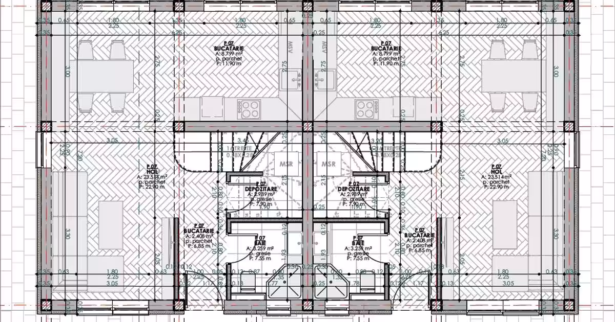 Duplex 95 mp cu 4 camere în zona Bucium, Iași