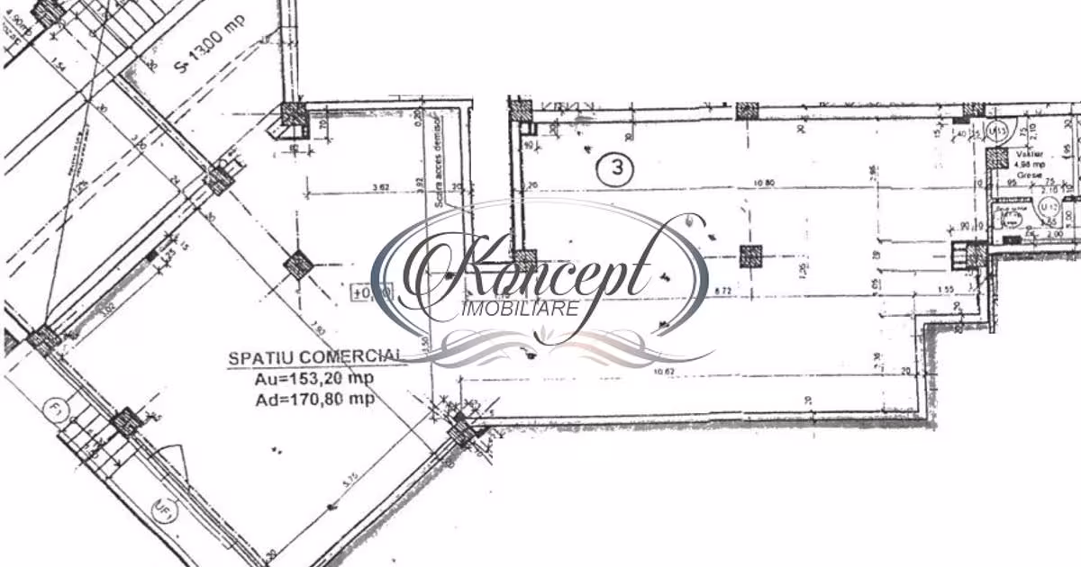 Spațiu comercial 166 mp în zona Mărăști, Cluj-Napoca