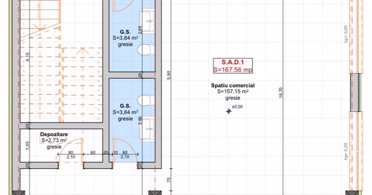 Spațiu comercial 170 mp în Moșnița Nouă