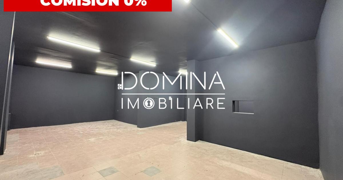 Închiriere spațiu comercial 110 mp, vitrină stradală  – zona 8 Mai, Târgu Jiu