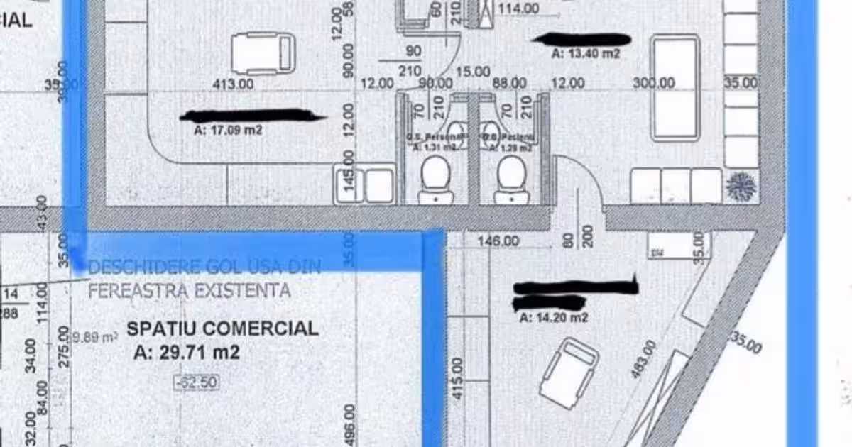 Spațiu comercial 55 mp în zona Central, Sibiu