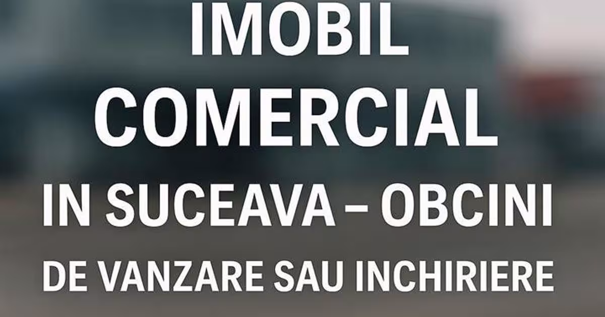 Spațiu comercial 541 mp în zona Burdujeni, Suceava