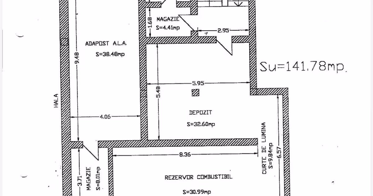 Spațiu industrial 1251 mp în zona Exterior Sud, Otopeni