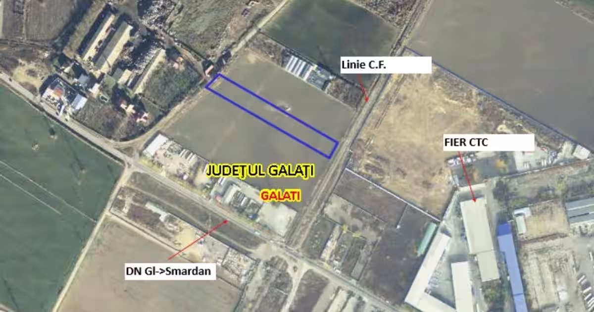 Vanzare lot de teren  extravilan mun. Galati, 6000 mp ,17euro/mp