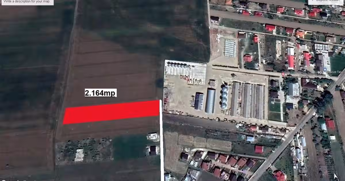 Teren agricol intravilan de 2164 mp, în Golești
