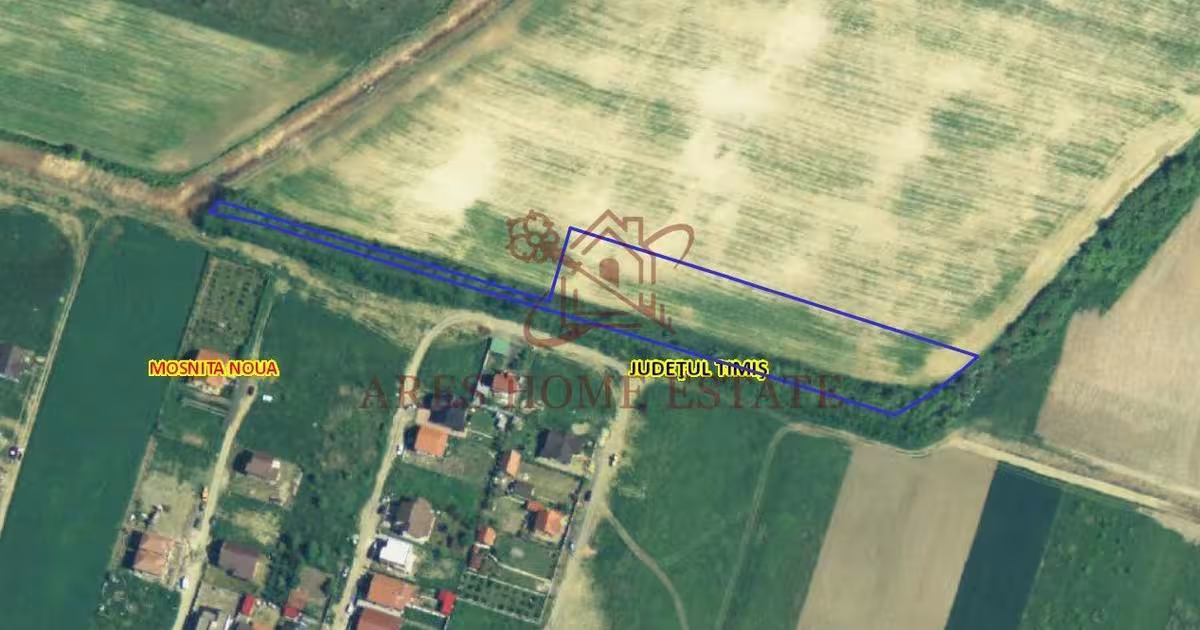 Teren agricol extravilan de 7257 mp, în Moșnița Nouă