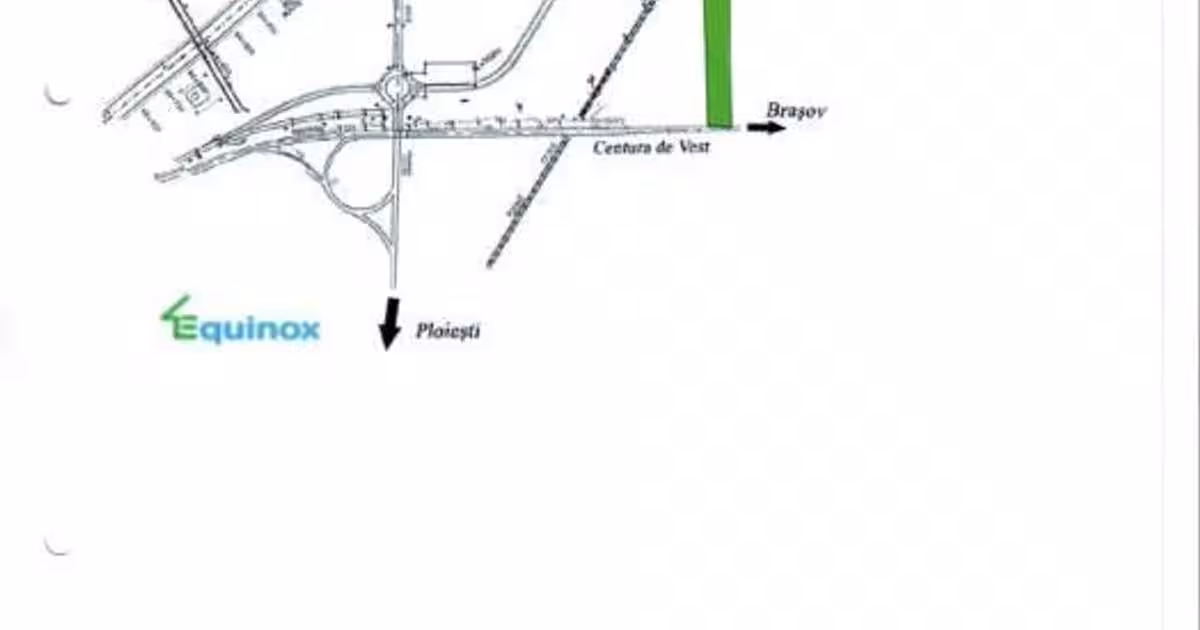 Teren agricol extravilan de 65637 mp, în zona Vest, Ploiești