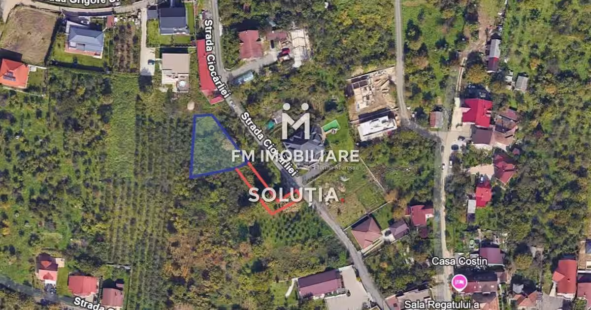 Teren intravilan 10 ari, zona Grigore Ureche, PUZ!