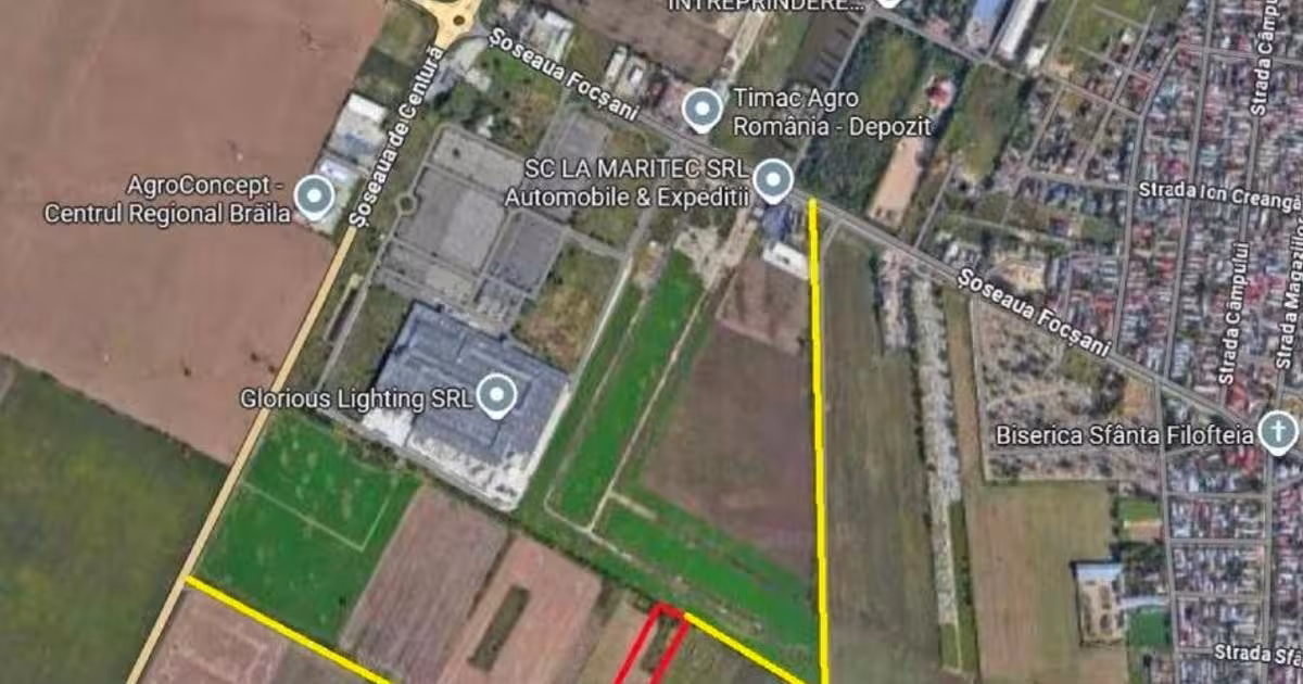 Teren Construcții intravilan de 1800 mp, în zona Apollo, Brăila