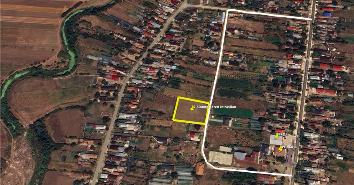 Teren Construcții intravilan de 2800 mp, în Brebeni