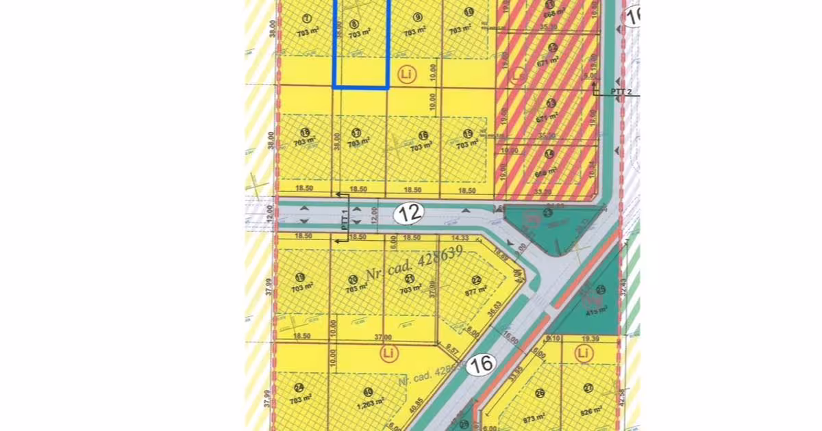 Teren Construcții intravilan de 678 mp, în Bucovăț (Remetea Mare)