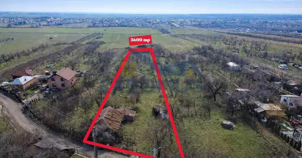 Teren Paulesti - 3600 mp - Utilitati Disponibile - Deschidere 24 m