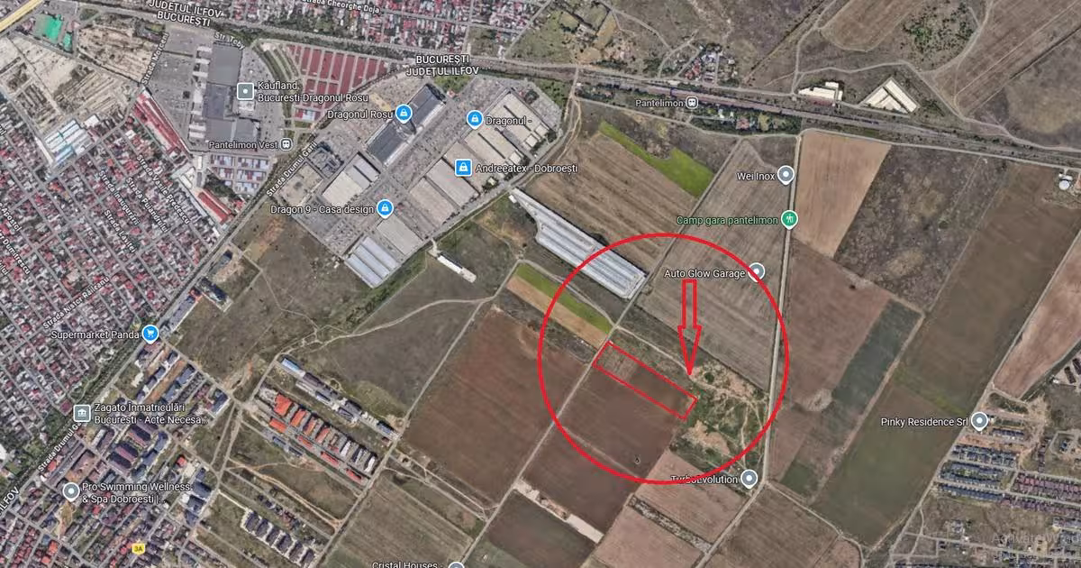 Teren Construcții intravilan de 25000 mp, în Dobroești
