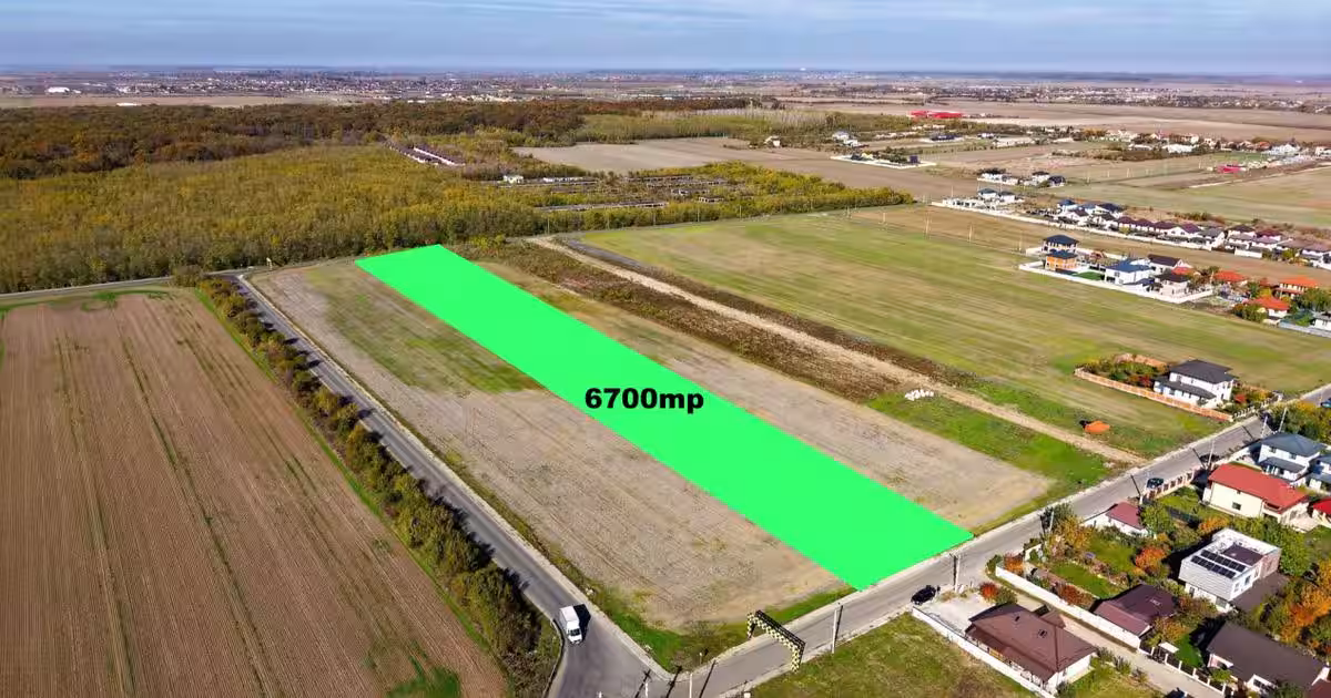 Dragomiresti Deal teren 6700 mp, padurea Ileana, utilitati, asfalt