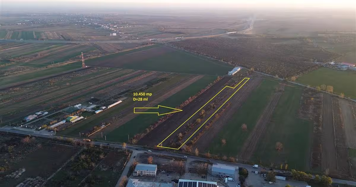 Teren Construcții intravilan de 10450 mp, în zona Exterior Vest, Focșani