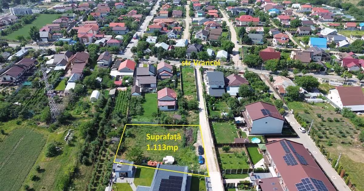 Teren Construcții intravilan de 1113 mp, în zona Obor, Focșani