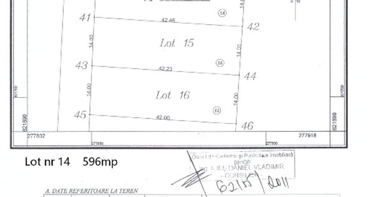 Teren Construcții intravilan de 1200 mp, în Fughiu