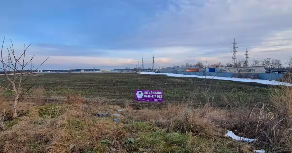 Teren Construcții intravilan de 11900 mp, în zona Nord-Vest, Galați